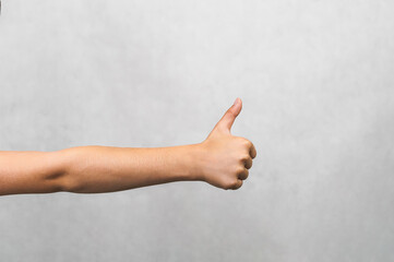 Child's Thumbs Up: Approval, Success, and Positive Feedback