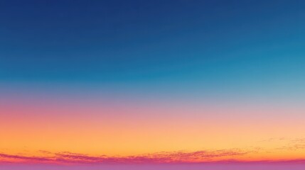 minimalist amazing blue orange yellow colors sunset sky gradient background