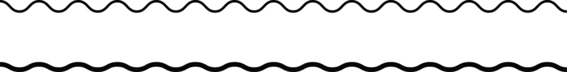 Abstract style zigzag lines. zigzag line pattern on black. Wave line ,wavy pattern and squiggly horizontal curvy lines. Vector illustration eps 10.  © Pure Art Design