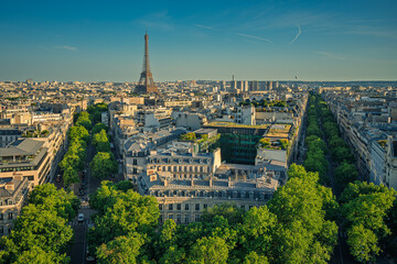 Fototapeta premium Blick vom Arc de Triomphe de l’Étoile