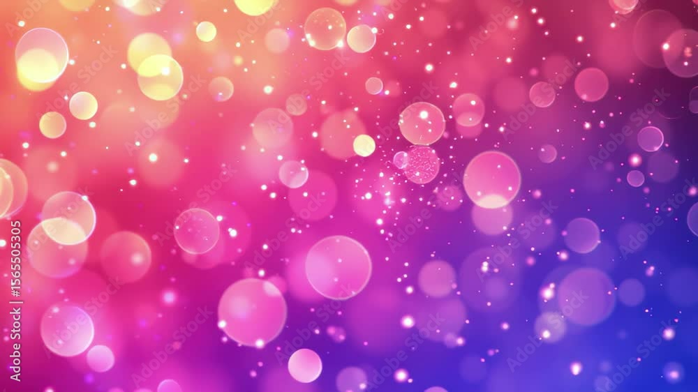Aufkleber Colorful abstract nature bokeh background creating a dreamy atmosphere with vibrant circular shapes, abstract nature bokeh background