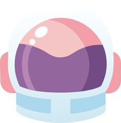 Flat Vector Space Suit Helmet – Modern Futuristic Technology & Cosmic Design
