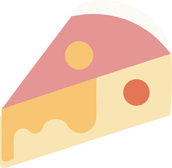 Flat Vector Cheese Icon – Modern Food Ingredient & Breakfast Symbol