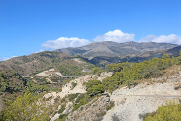 Coastal mountains of Andalucia from La Herradura	