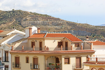 Street in Lanjaron in Andalucia, Spain	