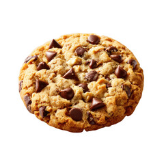 Oatmeal Chocolate Chip Cookie isolated on a transparent background 1