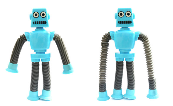Robo Flexy &ndash; Expandable Toy Character with Flexible Arms and Legs (Editorial Use Only)
