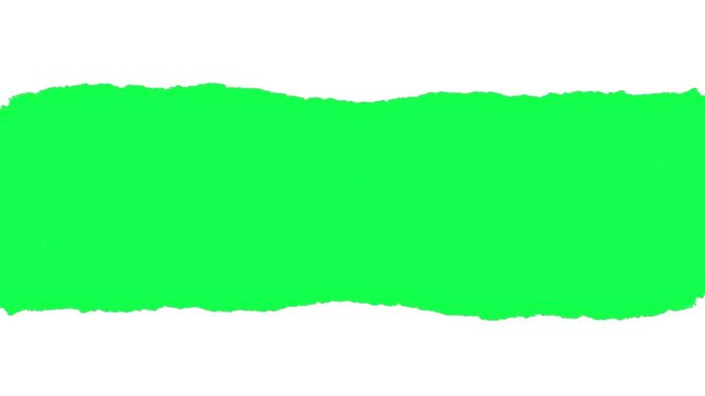Torn paper animation with a green screen background. Ideal for dynamic transitions, creative video edits, or collage-style effects. Easily customizable with chroma keying.