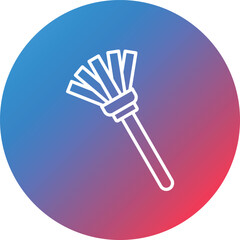 Dusting Line Gradient Circle Background Icon