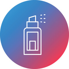 Deodorant Line Gradient Circle Background Icon