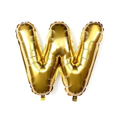 golden balloon shape for alphabet 