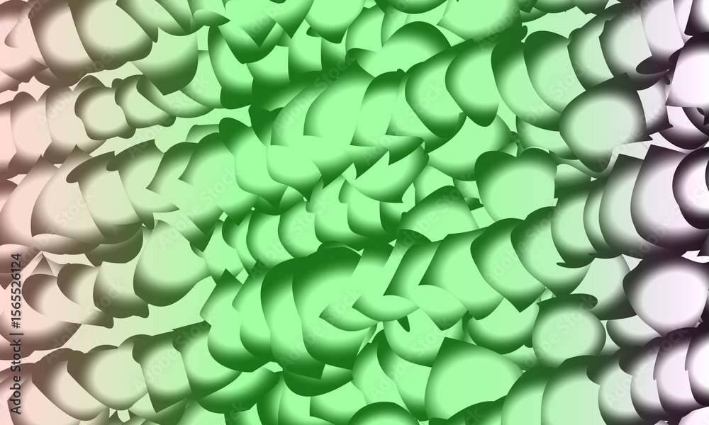 Poster abstract gradient overlapping shapes with soft shadows