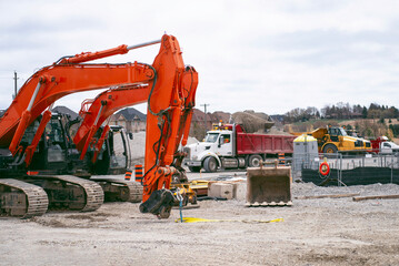 railroad construction in Canada, construction site