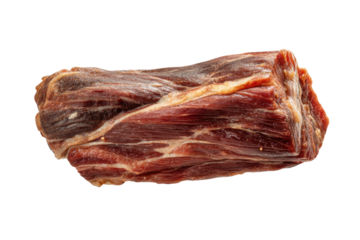 PNG Close-up of cured iberian ham with marbled texture
