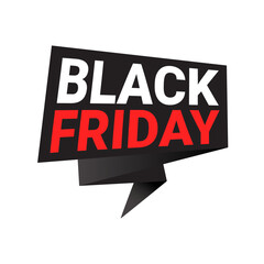 Black Friday banner design. Black Friday promotional poster design. Vector Illustration.
