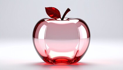 Translucent Red Fruit 3D Render