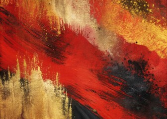 red gold black abstract painting texture