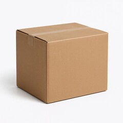 Cardboard Box &ndash; Isolated on White