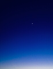 moon and stars on blue color background