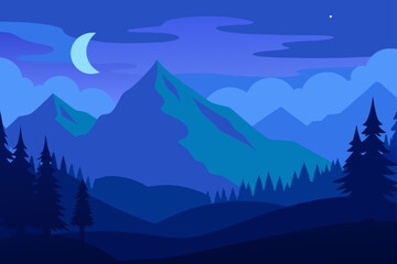 Naklejka premium mountain landscape in the mountains