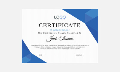 luxury certificate template. modern certificate vector. printable vector certificate