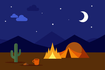 tent in the night
