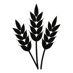 Silhouette image of a bunch of wheat seeds
