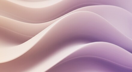 Fototapeta premium Abstract Pastel Waves: Soft Gradient, Smooth Curves, Modern Design