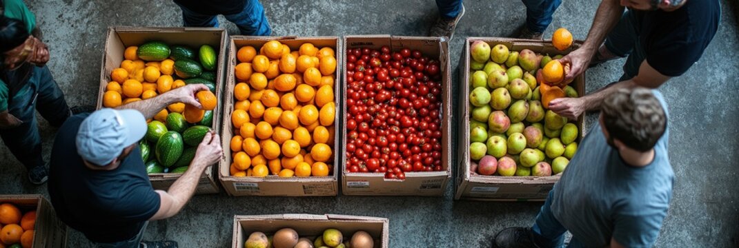 Fruit sorting and distribution