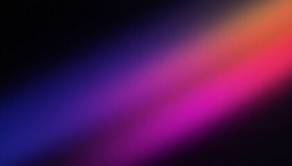 Fototapeta premium Dark grainy color gradient background, purple red orange blue black colors banner poster cover abstract design