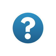 Blue question mark icon