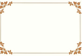 Gold and Brown Autumn Leaves Certificate Template – Elegant Seasonal Award or Appreciation Layout Design

