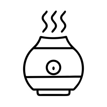 black essential oil diffuser icon clip art preview