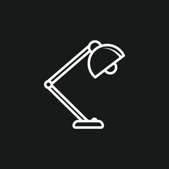 Modern Desk Lamp and Office Light Icon for Studying, Reading, and Workspace Illumination