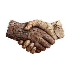Handshake of Nature – Symbol of Environmental Partnership


