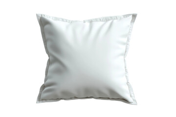 PNG Soft white cushion on plain background with smooth texture and fluffy appearance
