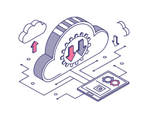 Cloud Computing Data Transfer and Synchronization Process