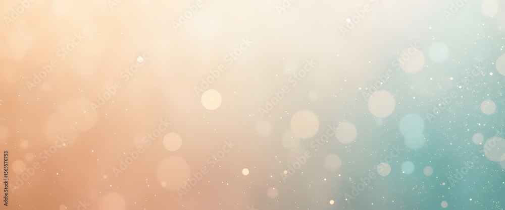 Poster Warm Beige Peach Gradient Texture, A Soft Sparkle Background For Design Projects. Gentle Color Transition. Luminous Effect For Creative Applications. Elegant And Soothing Visual.