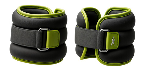 Adjustable ankle weights with hook-and-loop fasteners for yoga routines