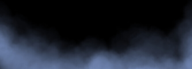 Smoke or fog isolated on a black background for overlay