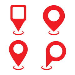 Set of location pin icons. location pin place marker. Location icon. Map marker pointer icon set. Modern map markers. Pin icon vector isolated on white background. 