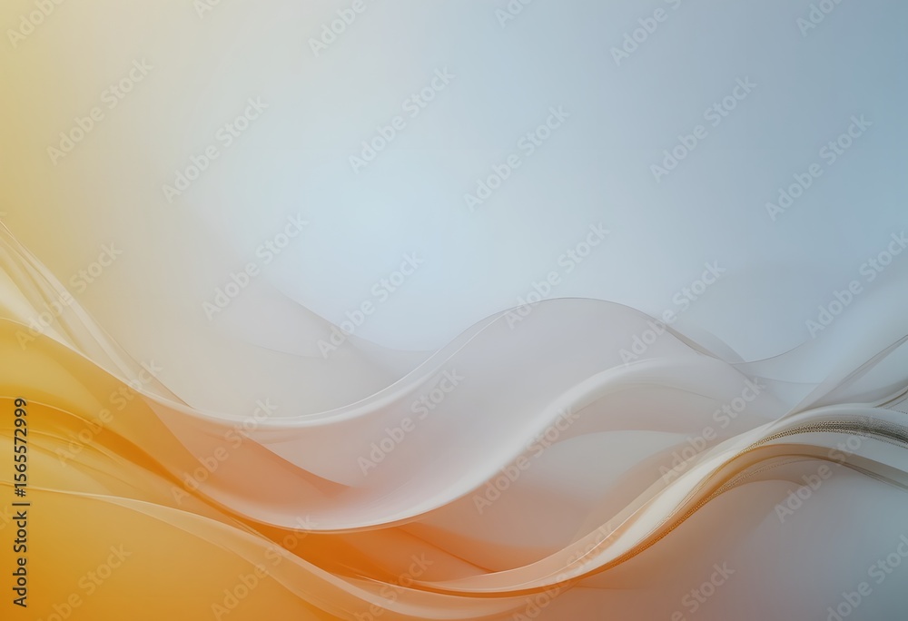 Poster Warm Gradient Background, A Simple Design With Orange And Yellow Colors. Soft Light, A Gentle Blend Creating Abstract Energy. Serene Color Wash Background With A Smooth Transition.