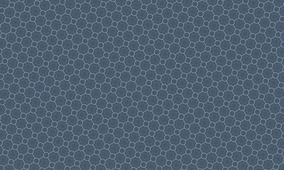 Geometric texture with interlocking circles creates a visually appealing and modern abstract pattern on a blue gray background.