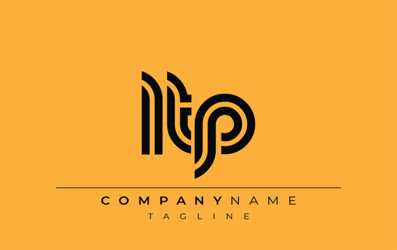 LTP Creative Unique Modern Letter Logo Design. Stylized logo featuring a unique letter design, presenting abstract minimalist aesthetics and modern appeal.