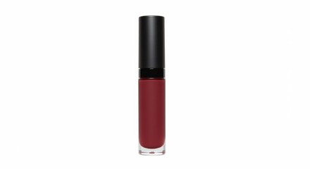 Obraz premium A bottle of liquid lipstick, burgundy shade