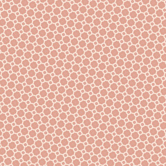 Contemporary blush rose pattern with geometric designs and circle accents, suitable for backgrounds and modern textile applications.