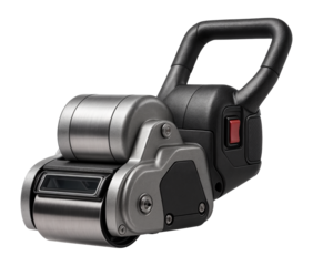 Floor sander with a large drum, used for refinishing hardwood floors.