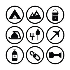 set of flat icons for web design