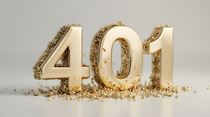 National 401(k) Day Text Animation in Gold Color. Great for 401(k) Day Celebrations, for banner, social media feed wallpaper stories