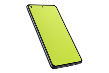 Smartphone on white background